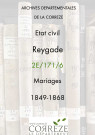 Mariages (1849-1868)