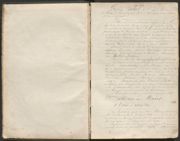 Délibérations du conseil municipal. 18 mai 1884-24 mai 1896