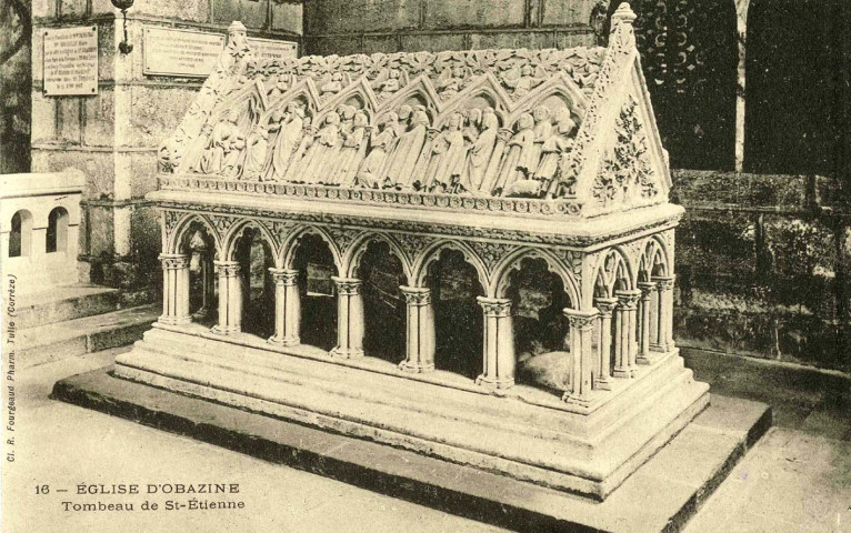 "16 - Eglise d'Obazine. Tombeau de St-Etienne".