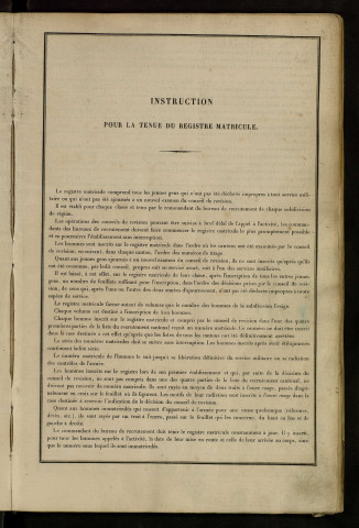 Classe 1883 : matricules 1 à 500.