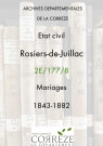 Mariages (1843-1882)
