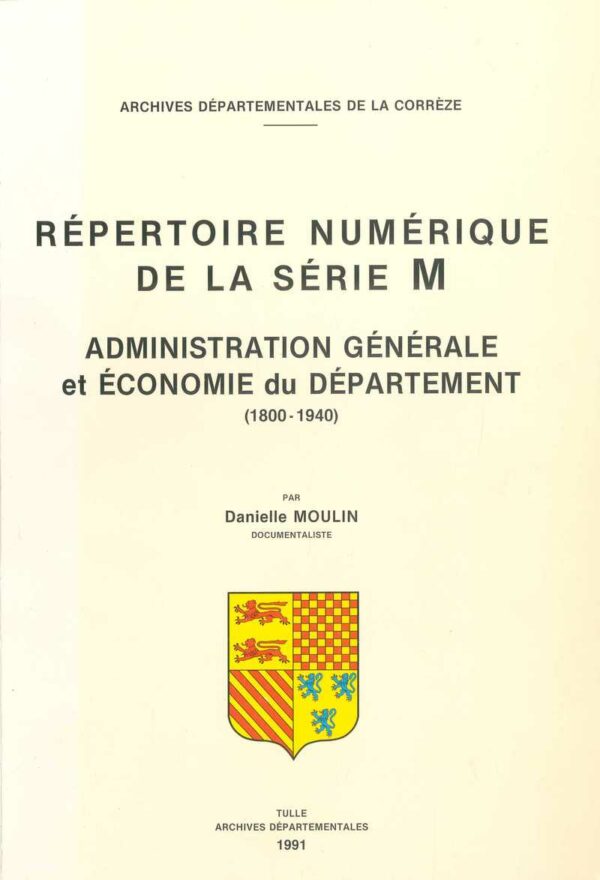 Administration générale et économie - répertoire numérique de la série M.